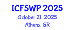 International Conference on Friction Stir Welding and Processing (ICFSWP) October 21, 2025 - Athens, Greece