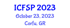 International Conference on Frontiers of Signal Processing (ICFSP) October 23, 2023 - Corfu, Greece