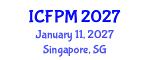 International Conference on Functional Polymeric Materials (ICFPM) January 11, 2027 - Singapore, Singapore International Conference on Functional Polymeric Materials (ICFPM) January 11, 2027 - Singapore, Singapore