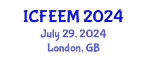 International Conference on Future Energy, Environment and Materials (ICFEEM) July 29, 2024 - London, United Kingdom