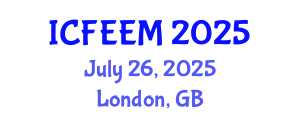 International Conference on Future Energy, Environment and Materials (ICFEEM) July 26, 2025 - London, United Kingdom
