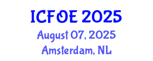 International Conference on Future of Education (ICFOE) August 07, 2025 - Amsterdam, Netherlands International Conference on Future of Education (ICFOE) August 07, 2025 - Amsterdam, Netherlands
