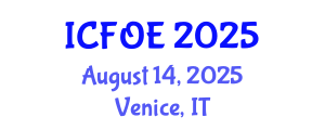 International Conference on Future of Education (ICFOE) August 14, 2025 - Venice, Italy International Conference on Future of Education (ICFOE) August 14, 2025 - Venice, Italy