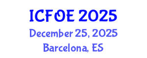International Conference on Future of Education (ICFOE) December 25, 2025 - Barcelona, Spain International Conference on Future of Education (ICFOE) December 25, 2025 - Barcelona, Spain