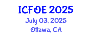 International Conference on Future of Education (ICFOE) July 03, 2025 - Ottawa, Canada International Conference on Future of Education (ICFOE) July 03, 2025 - Ottawa, Canada