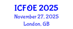 International Conference on Future of Education (ICFOE) November 27, 2025 - London, United Kingdom International Conference on Future of Education (ICFOE) November 27, 2025 - London, United Kingdom