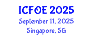 International Conference on Future of Education (ICFOE) September 11, 2025 - Singapore, Singapore International Conference on Future of Education (ICFOE) September 11, 2025 - Singapore, Singapore
