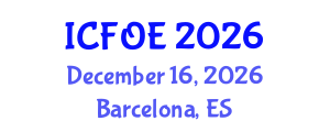 International Conference on Future of Education (ICFOE) December 16, 2026 - Barcelona, Spain International Conference on Future of Education (ICFOE) December 16, 2026 - Barcelona, Spain