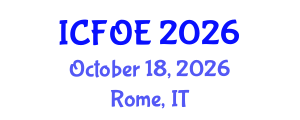 International Conference on Future of Education (ICFOE) October 18, 2026 - Rome, Italy