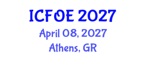 International Conference on Future of Education (ICFOE) April 08, 2027 - Athens, Greece International Conference on Future of Education (ICFOE) April 08, 2027 - Athens, Greece