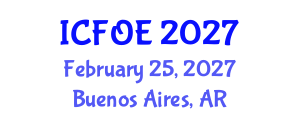 International Conference on Future of Education (ICFOE) February 25, 2027 - Buenos Aires, Argentina International Conference on Future of Education (ICFOE) February 25, 2027 - Buenos Aires, Argentina