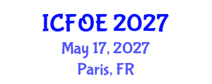 International Conference on Future of Education (ICFOE) May 17, 2027 - Paris, France International Conference on Future of Education (ICFOE) May 17, 2027 - Paris, France