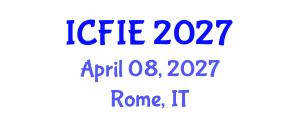 International Conference on Fuzzy Information and Engineering (ICFIE) April 08, 2027 - Rome, Italy International Conference on Fuzzy Information and Engineering (ICFIE) April 08, 2027 - Rome, Italy