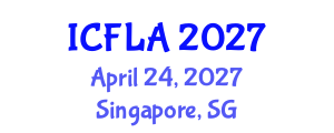 International Conference on Fuzzy Logic and Applications (ICFLA) April 24, 2027 - Singapore, Singapore International Conference on Fuzzy Logic and Applications (ICFLA) April 24, 2027 - Singapore, Singapore