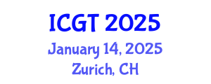 International Conference on Game Theory (ICGT) January 14, 2025 - Zurich, Switzerland