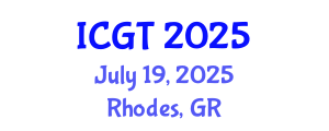 International Conference on Game Theory (ICGT) July 19, 2025 - Rhodes, Greece