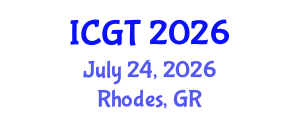 International Conference on Game Theory (ICGT) July 24, 2026 - Rhodes, Greece International Conference on Game Theory (ICGT) July 24, 2026 - Rhodes, Greece