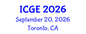 International Conference on Gamification of Education (ICGE) September 20, 2026 - Toronto, Canada