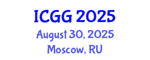 International Conference on Gas Geochemistry (ICGG) August 30, 2025 - Moscow, Russia