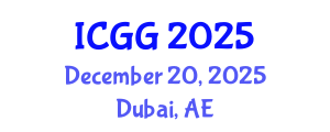 International Conference on Gas Geochemistry (ICGG) December 20, 2025 - Dubai, United Arab Emirates