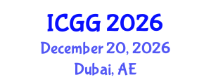 International Conference on Gas Geochemistry (ICGG) December 20, 2026 - Dubai, United Arab Emirates International Conference on Gas Geochemistry (ICGG) December 20, 2026 - Dubai, United Arab Emirates
