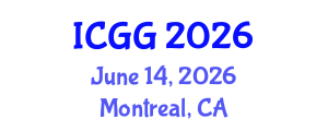 International Conference on Gas Geochemistry (ICGG) June 14, 2026 - Montreal, Canada