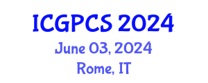 International Conference on Gas, Petroleum and Chemical Sciences (ICGPCS) June 03, 2024 - Rome, Italy