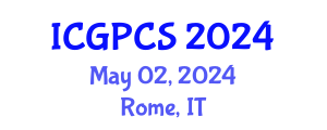 International Conference on Gas, Petroleum and Chemical Sciences (ICGPCS) May 02, 2024 - Rome, Italy