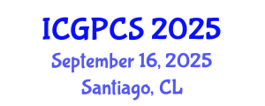 International Conference on Gas, Petroleum and Chemical Sciences (ICGPCS) September 16, 2025 - Santiago, Chile