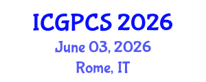 International Conference on Gas, Petroleum and Chemical Sciences (ICGPCS) June 03, 2026 - Rome, Italy