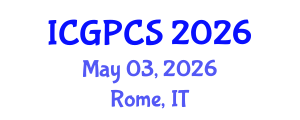 International Conference on Gas, Petroleum and Chemical Sciences (ICGPCS) May 03, 2026 - Rome, Italy