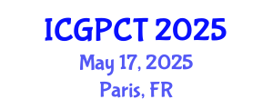 International Conference on Gas, Petroleum and Chemical Technologies (ICGPCT) May 17, 2025 - Paris, France