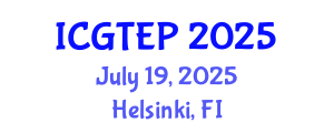 International Conference on Gas Turbines, Energy and Power (ICGTEP) July 19, 2025 - Helsinki, Finland