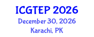 International Conference on Gas Turbines, Energy and Power (ICGTEP) December 30, 2026 - Karachi, Pakistan International Conference on Gas Turbines, Energy and Power (ICGTEP) December 30, 2026 - Karachi, Pakistan