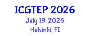 International Conference on Gas Turbines, Energy and Power (ICGTEP) July 19, 2026 - Helsinki, Finland