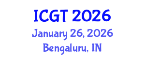 International Conference on Gas Turbines (ICGT) January 26, 2026 - Bengaluru, India International Conference on Gas Turbines (ICGT) January 26, 2026 - Bengaluru, India