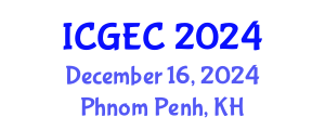 International Conference on Gastroenterology, Endoscopy and Colonoscopy (ICGEC) December 16, 2024 - Phnom Penh, Cambodia