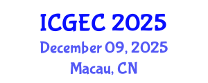 International Conference on Gastroenterology, Endoscopy and Colonoscopy (ICGEC) December 09, 2025 - Macau, China