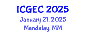 International Conference on Gastroenterology, Endoscopy and Colonoscopy (ICGEC) January 21, 2025 - Mandalay, Myanmar