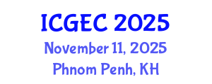 International Conference on Gastroenterology, Endoscopy and Colonoscopy (ICGEC) November 11, 2025 - Phnom Penh, Cambodia