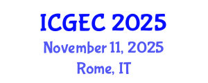International Conference on Gastroenterology, Endoscopy and Colonoscopy (ICGEC) November 11, 2025 - Rome, Italy