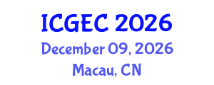 International Conference on Gastroenterology, Endoscopy and Colonoscopy (ICGEC) December 09, 2026 - Macau, China