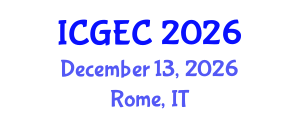 International Conference on Gastroenterology, Endoscopy and Colonoscopy (ICGEC) December 13, 2026 - Rome, Italy International Conference on Gastroenterology, Endoscopy and Colonoscopy (ICGEC) December 13, 2026 - Rome, Italy