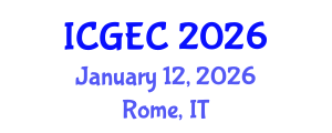 International Conference on Gastroenterology, Endoscopy and Colonoscopy (ICGEC) January 12, 2026 - Rome, Italy