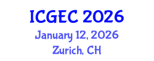 International Conference on Gastroenterology, Endoscopy and Colonoscopy (ICGEC) January 12, 2026 - Zurich, Switzerland