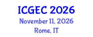 International Conference on Gastroenterology, Endoscopy and Colonoscopy (ICGEC) November 11, 2026 - Rome, Italy International Conference on Gastroenterology, Endoscopy and Colonoscopy (ICGEC) November 11, 2026 - Rome, Italy