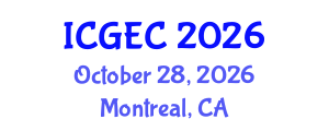 International Conference on Gastroenterology, Endoscopy and Colonoscopy (ICGEC) October 28, 2026 - Montreal, Canada