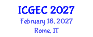International Conference on Gastroenterology, Endoscopy and Colonoscopy (ICGEC) February 18, 2027 - Rome, Italy International Conference on Gastroenterology, Endoscopy and Colonoscopy (ICGEC) February 18, 2027 - Rome, Italy