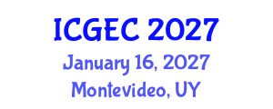 International Conference on Gastroenterology, Endoscopy and Colonoscopy (ICGEC) January 16, 2027 - Montevideo, Uruguay International Conference on Gastroenterology, Endoscopy and Colonoscopy (ICGEC) January 16, 2027 - Montevideo, Uruguay
