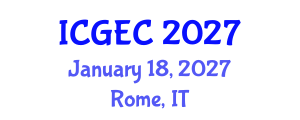 International Conference on Gastroenterology, Endoscopy and Colonoscopy (ICGEC) January 18, 2027 - Rome, Italy International Conference on Gastroenterology, Endoscopy and Colonoscopy (ICGEC) January 18, 2027 - Rome, Italy